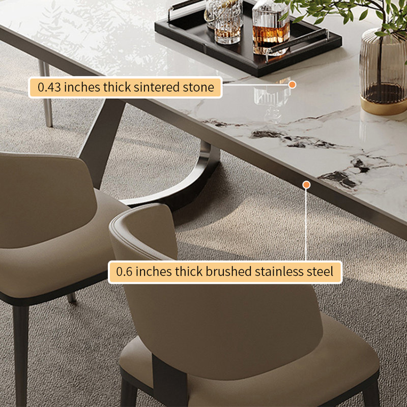 ZKuylo Modern light luxury minimalist dining table | Wayfair